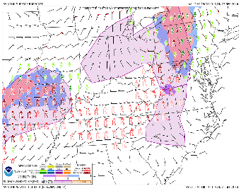 A graphic from the AWC depicting visibility, weather phenomena, and winds.